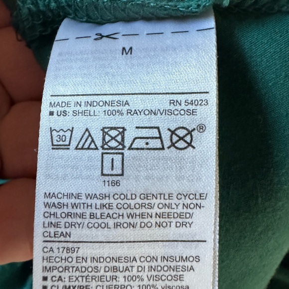 Old Navy Prairie Tiered Dress Size Medium Cottage Peasant Country Green Bohemian - Picture 5 of 7